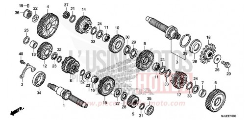 TRANSMISSION (NC750S/SA) NC750SAF de 2015